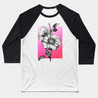 Ink - Hollyhock Variation 1 Baseball T-Shirt